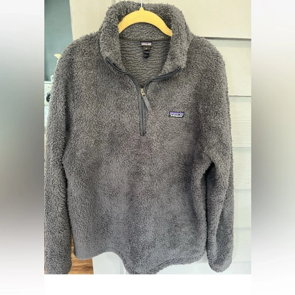 Patagonia Los Gatos 1/4 Fleece Zip Pullover Woolly Blue XL